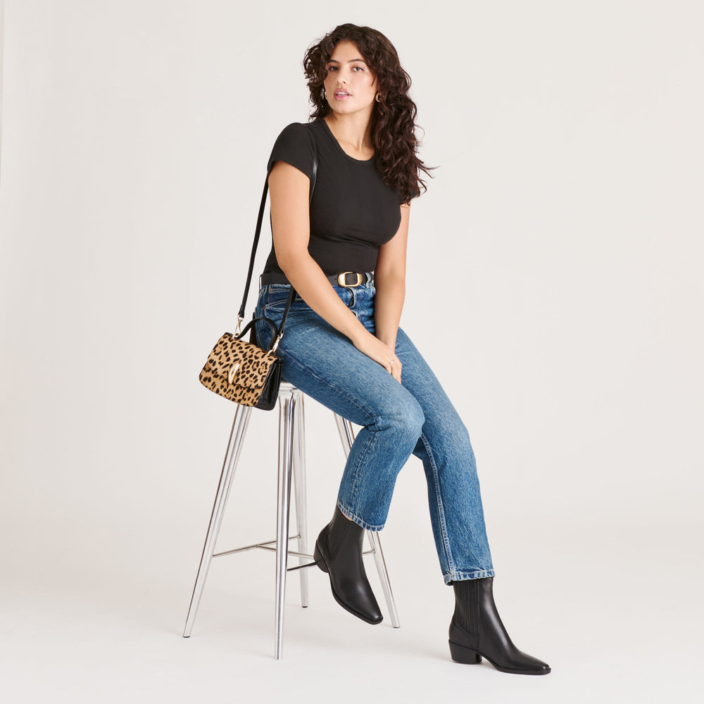 Faint H2O Waterproof Black Leather Booties | Dolce Vita Women