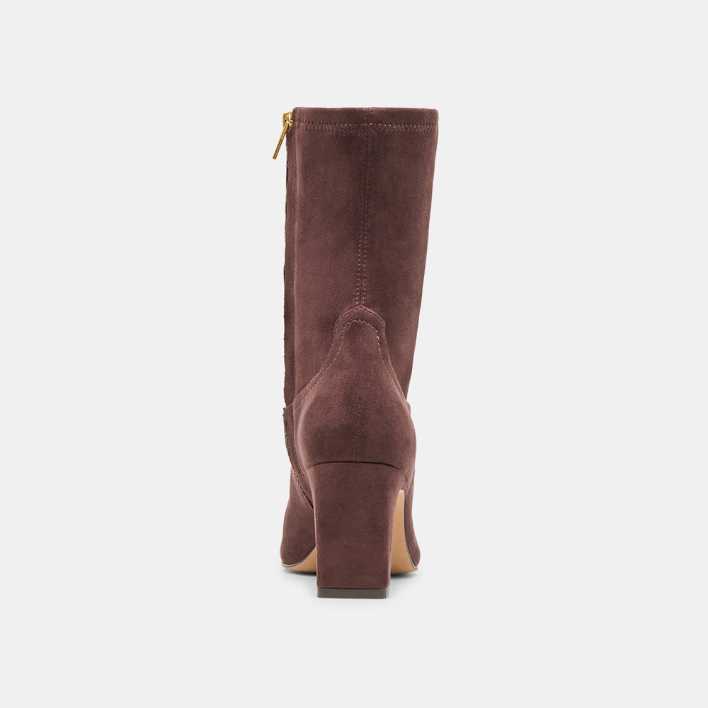 Roan Mahogany Stella Suede Boots | Women Dolce Vita