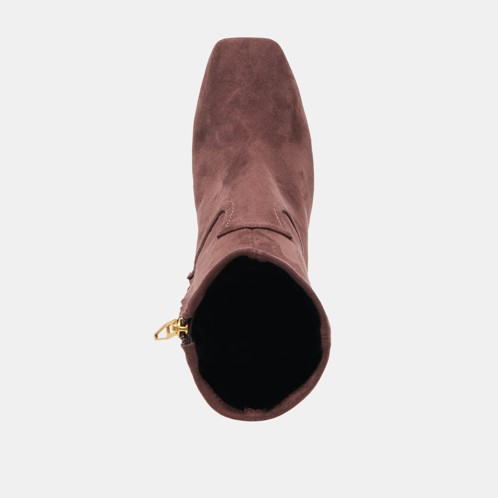 Roan Mahogany Stella Suede Boots | Women Dolce Vita