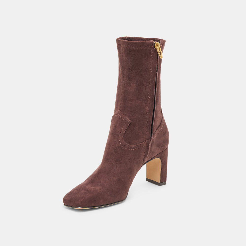 Roan Mahogany Stella Suede Boots | Women Dolce Vita