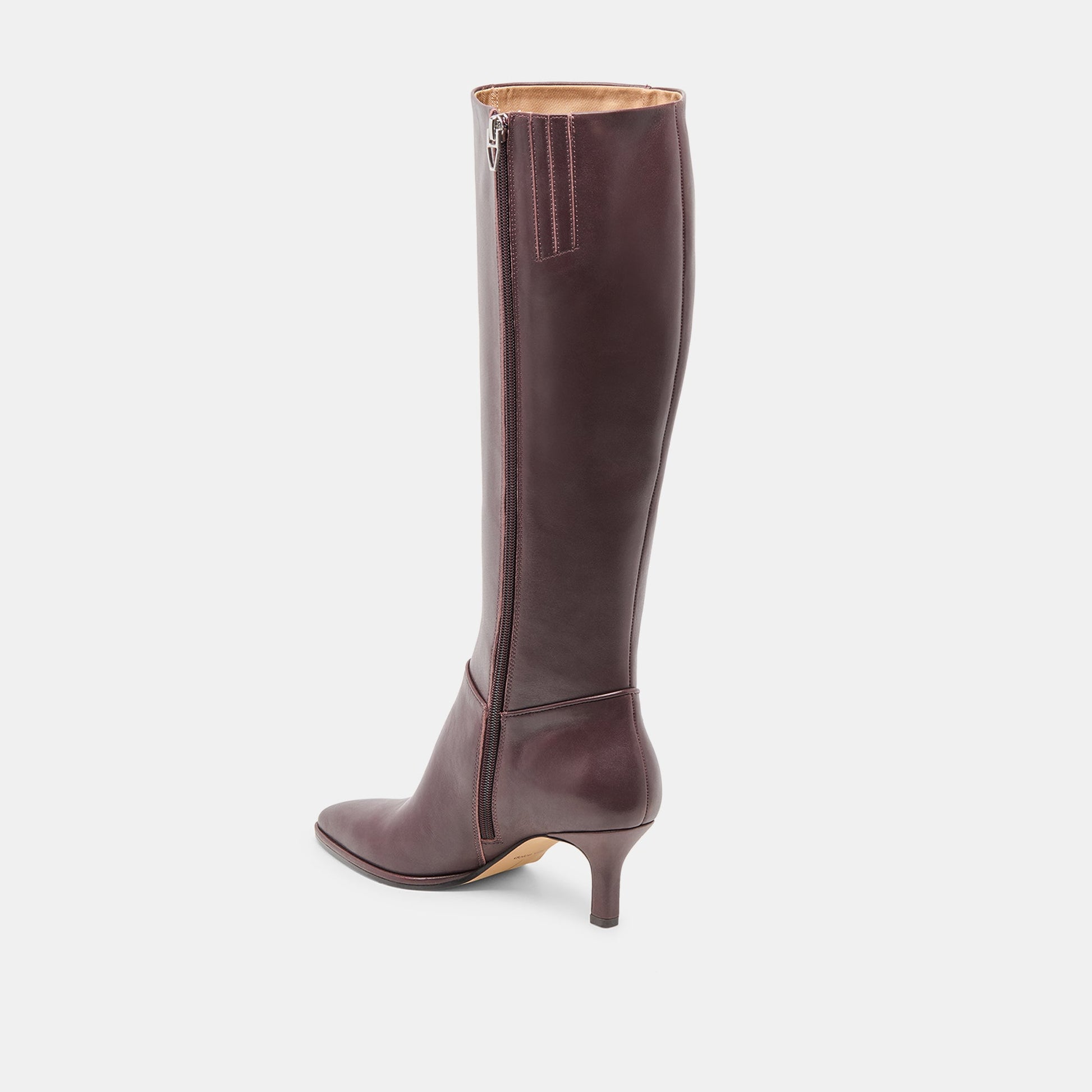 Aldy Mulberry Leather Boots - Dolce Vita