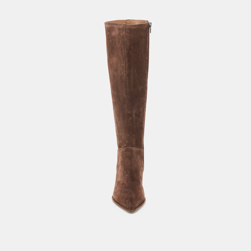 Aldy Dk Brown Suede Boots | Dolce Vita Women