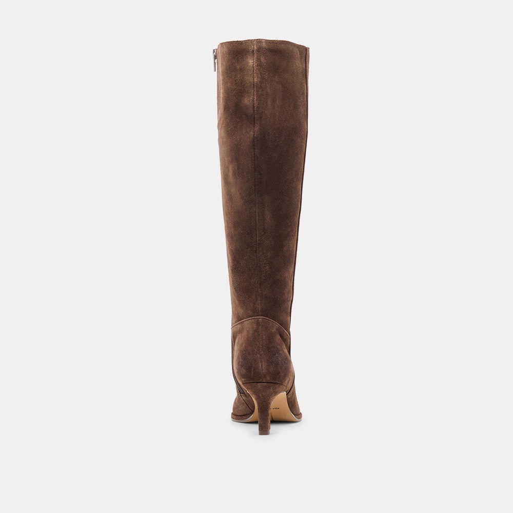 Aldy Dk Brown Suede Boots | Dolce Vita Women