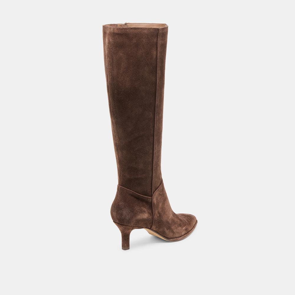 Aldy Dk Brown Suede Boots | Dolce Vita Women