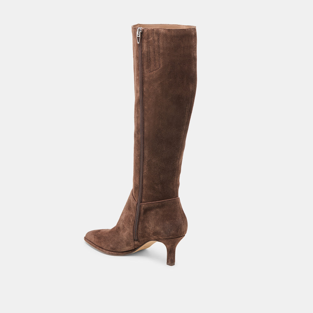 Aldy Dk Brown Suede Boots | Dolce Vita Women