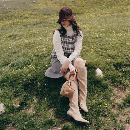 Virona H2O Waterproof Dk Taupe Suede Boots - Dolce Vita