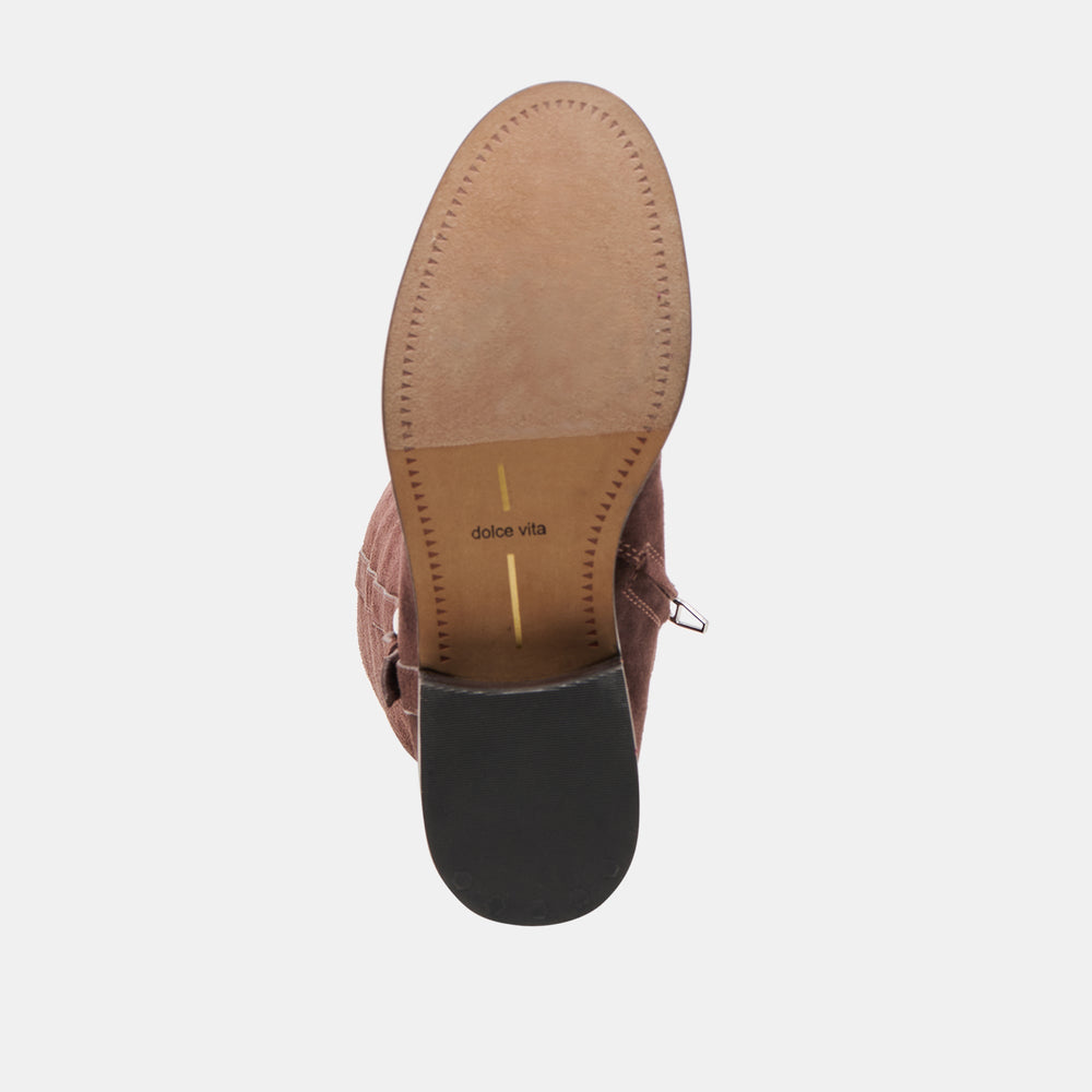 Kilian H2O Waterproof Mahogany Suede Boots | Women Dolce Vita