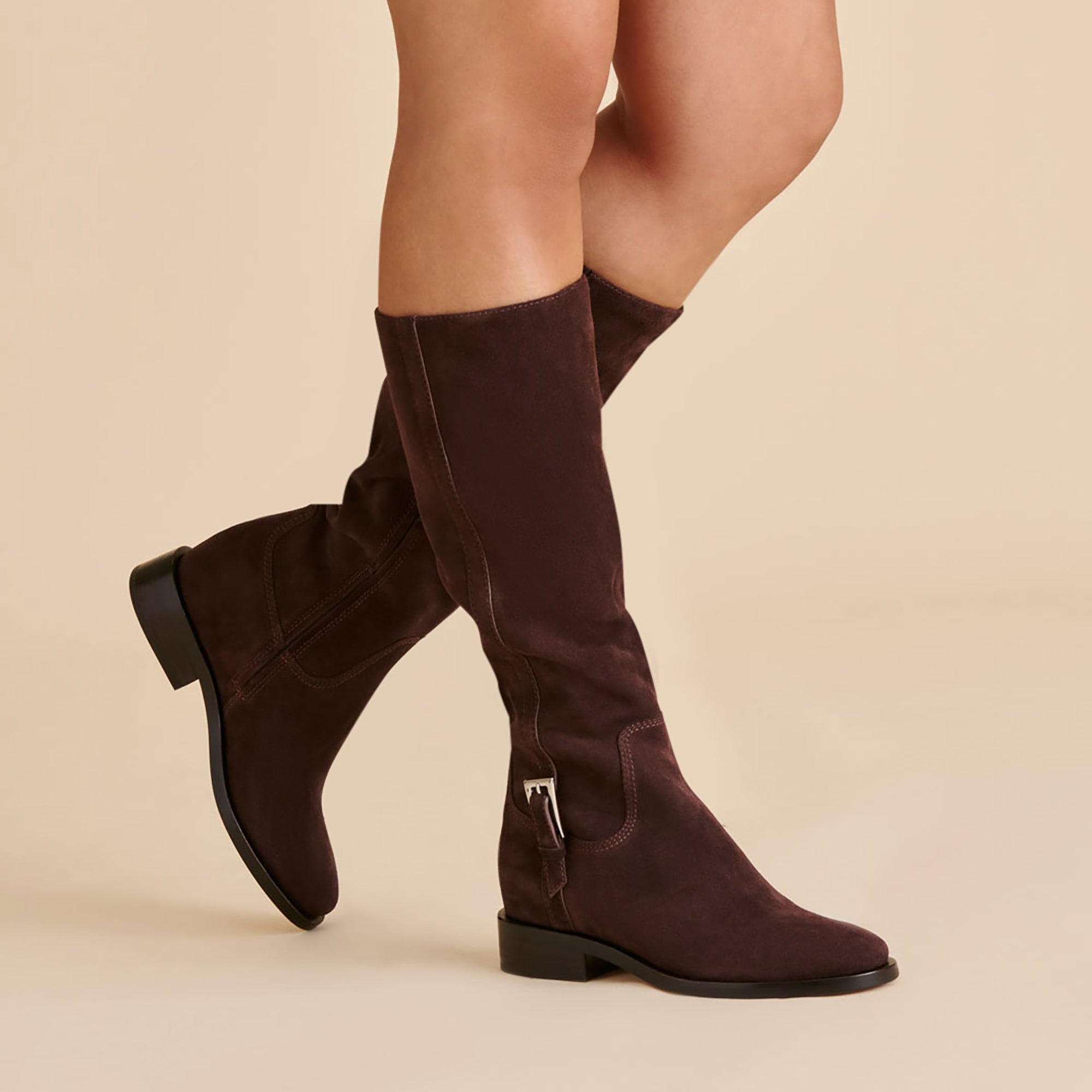 Kilian H2O Waterproof Mahogany Suede Boots | Women Dolce Vita