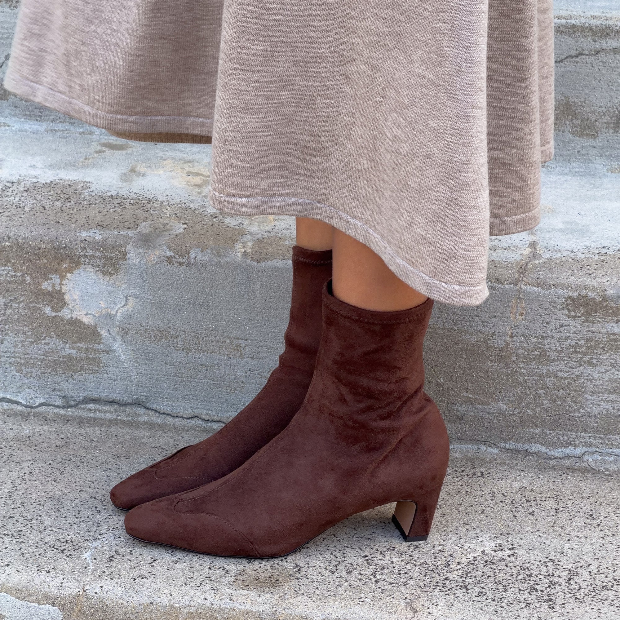 Anika Dk Brown Stella Suede Boots | Women Dolce Vita