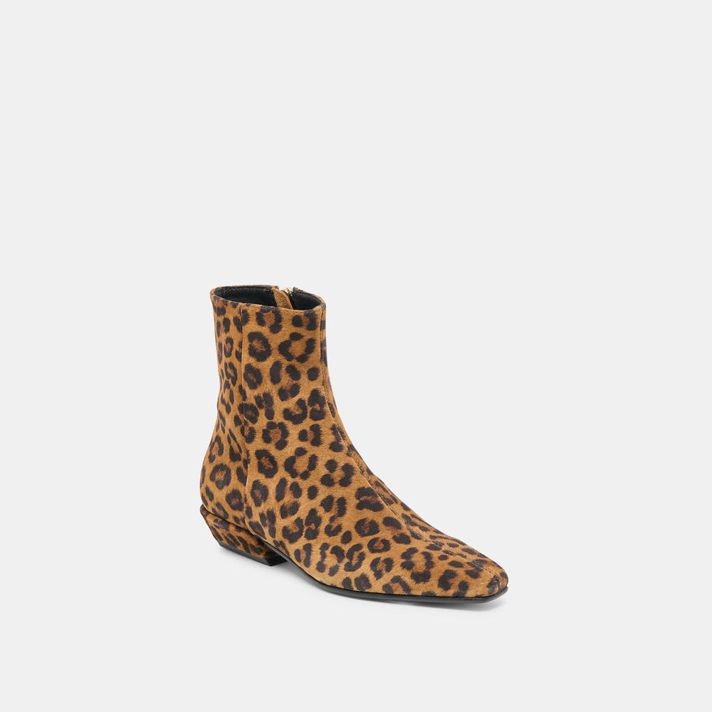 Joanie Leopard Printed Suede Booties | Dolce Vita Women