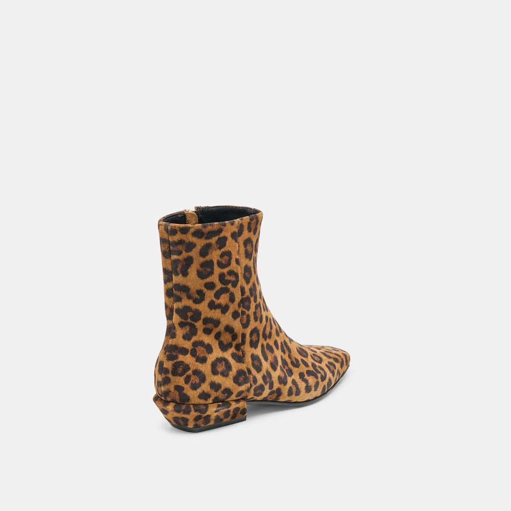 Joanie Leopard Printed Suede Booties | Dolce Vita Women