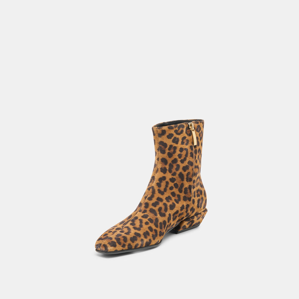 Joanie Leopard Printed Suede Booties | Dolce Vita Women