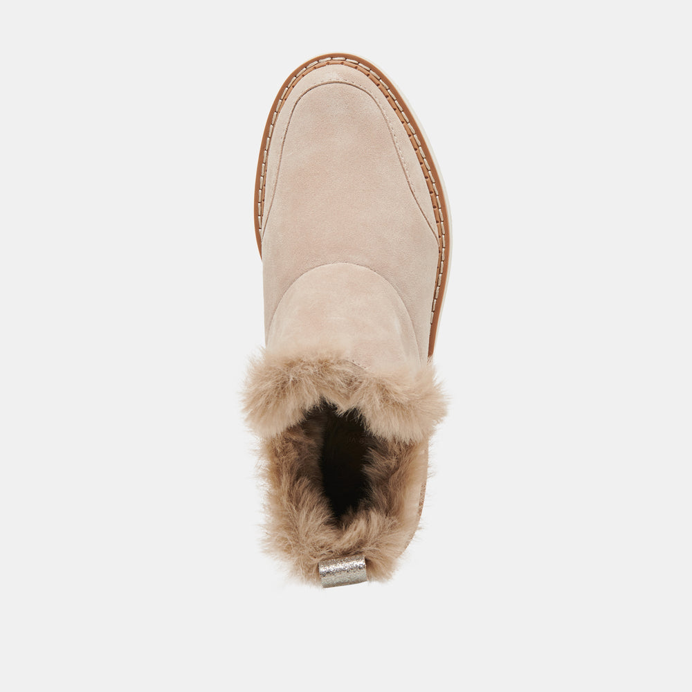 ARDY PLUSH H2O BOOTIES TAUPE SUEDE | Women Dolce Vita