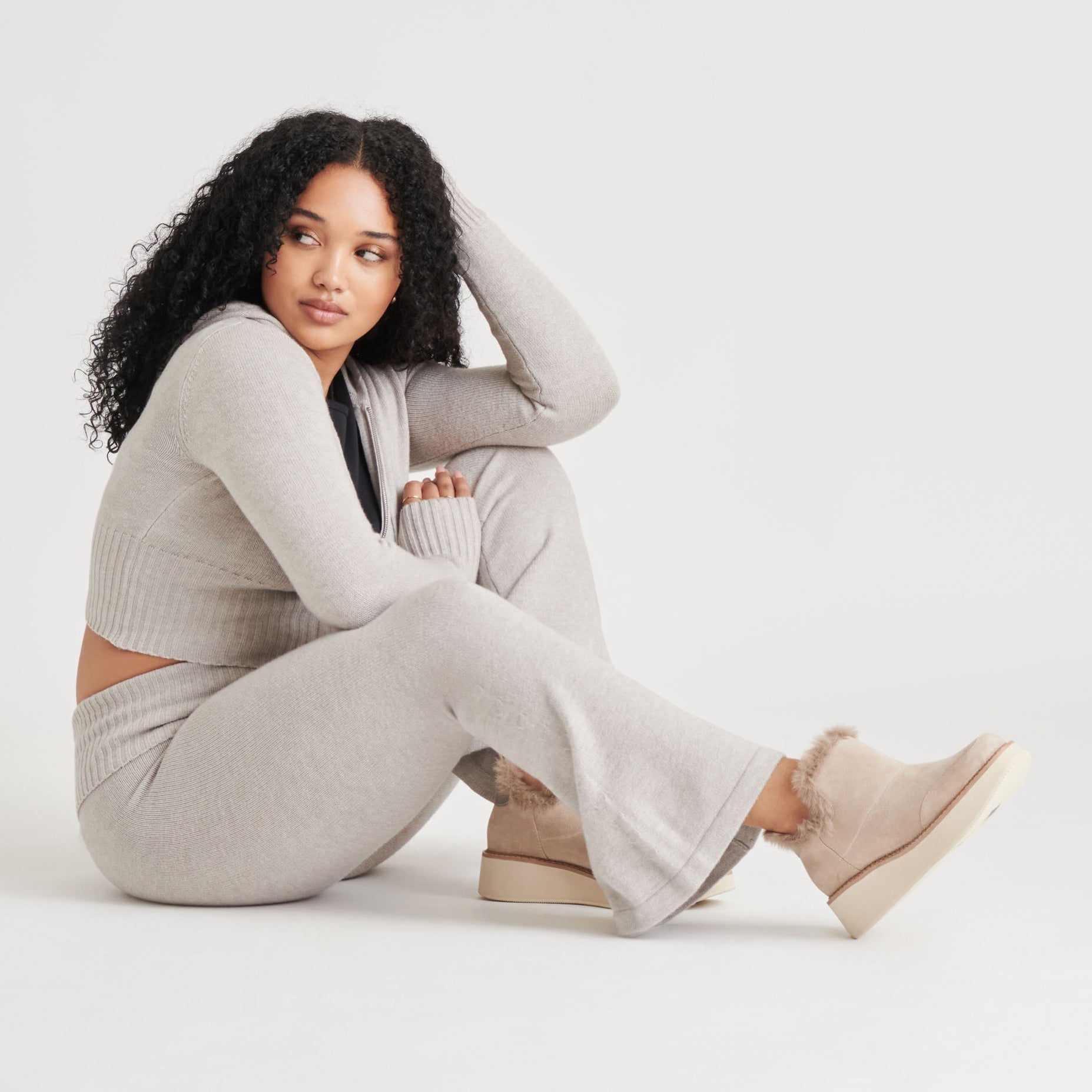 ARDY PLUSH H2O BOOTIES TAUPE SUEDE | Women Dolce Vita