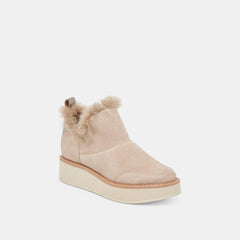 ARDY PLUSH H2O BOOTIES TAUPE SUEDE | Women Dolce Vita