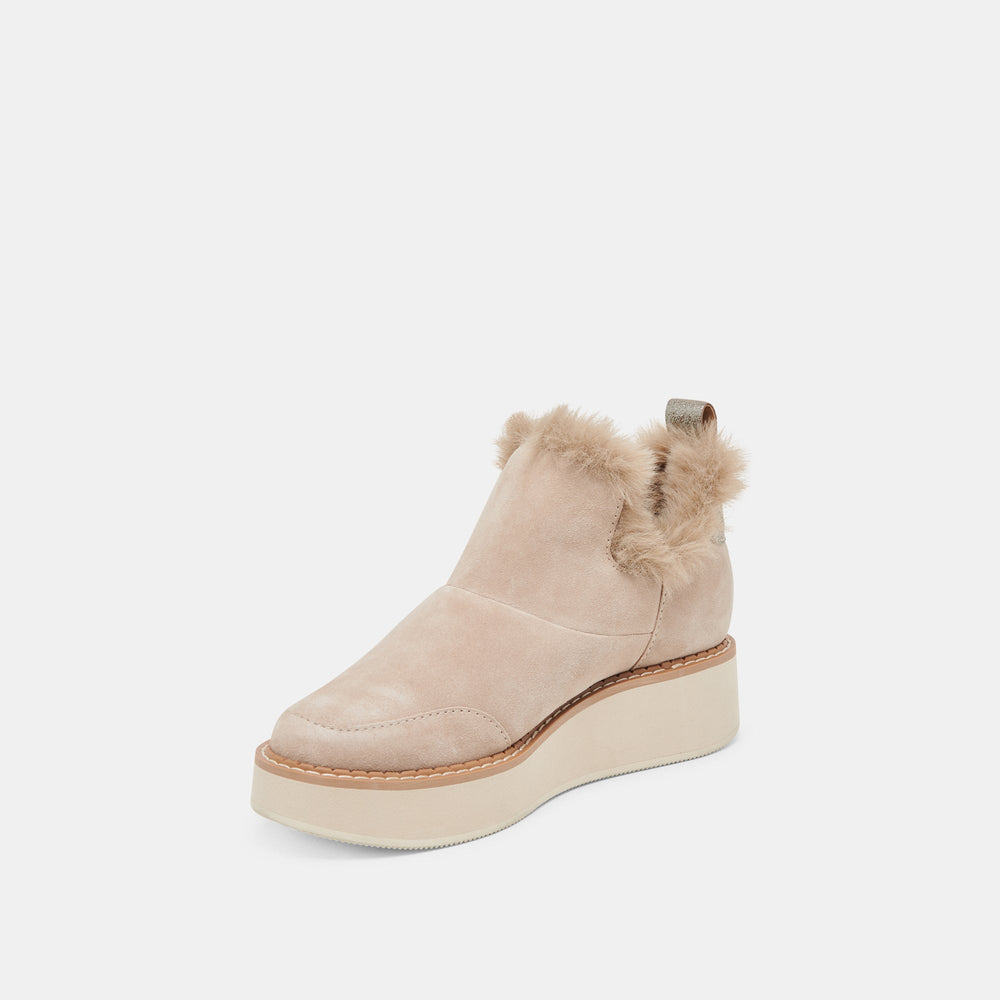 ARDY PLUSH H2O BOOTIES TAUPE SUEDE | Women Dolce Vita