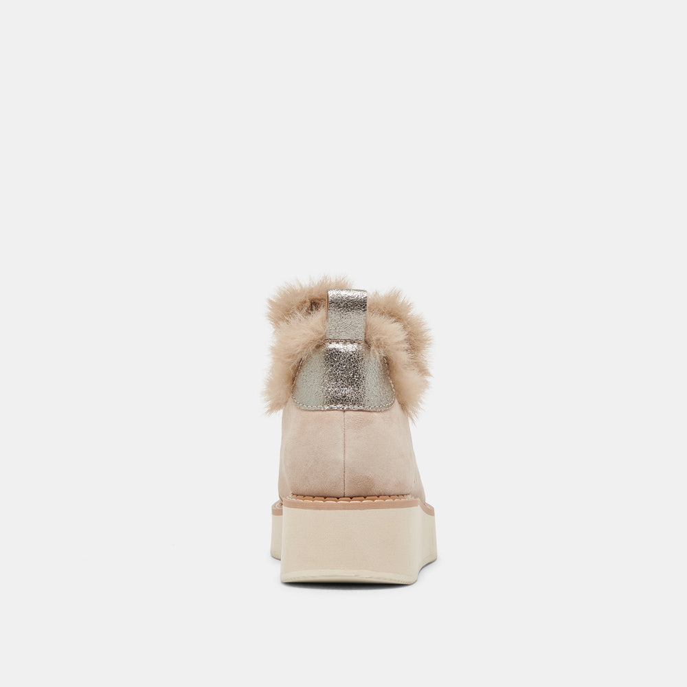 ARDY PLUSH H2O BOOTIES TAUPE SUEDE | Women Dolce Vita
