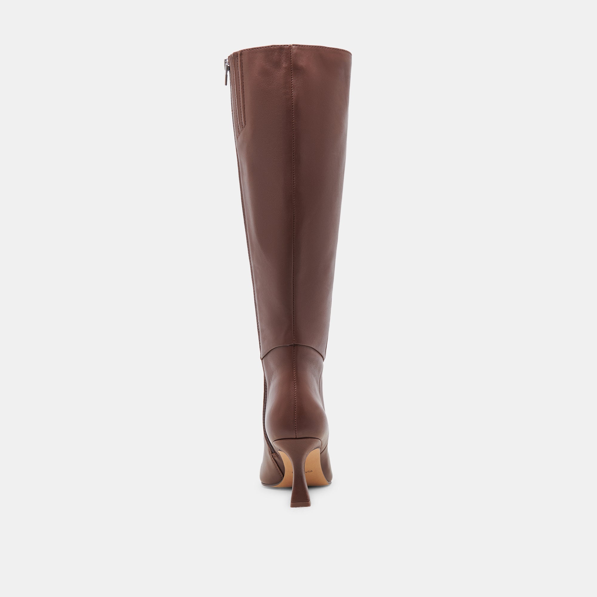 GYRA WIDE CALF BOOTS CHOCOLATE LEATHER | Dolce Vita Women
