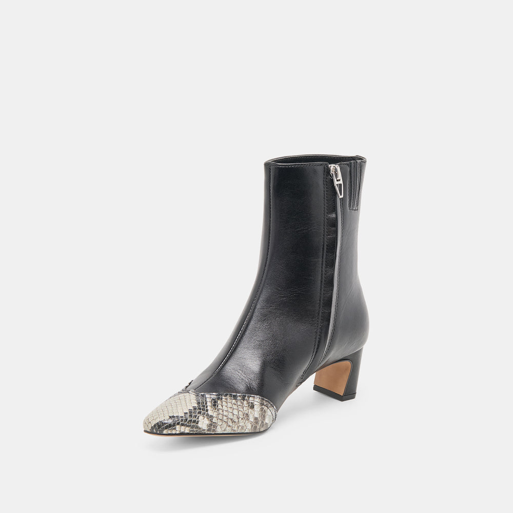 Anika Black Multi Leather Boots | Dolce Vita Women
