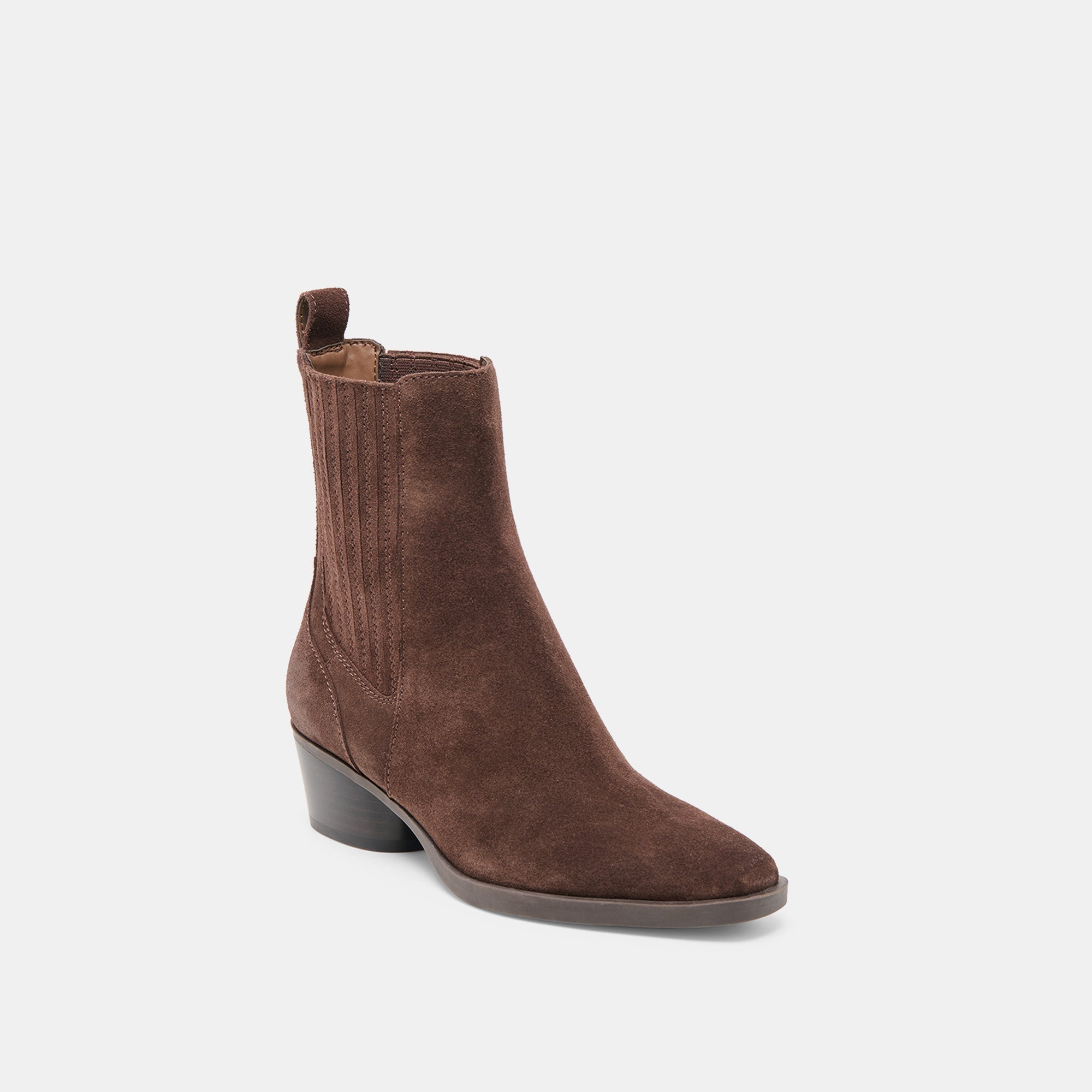 Faint H2O Waterproof Dk Brown Suede Booties | Dolce Vita Women