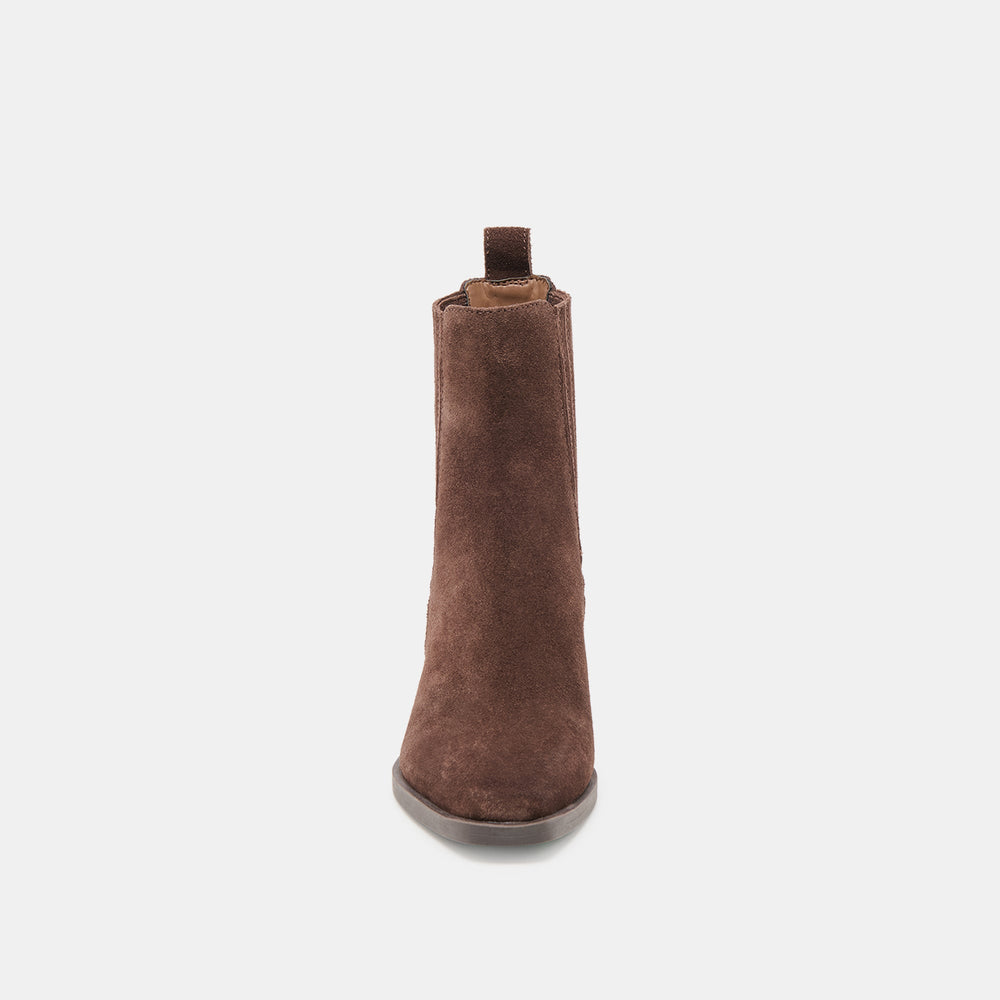 Faint H2O Waterproof Dk Brown Suede Booties | Dolce Vita Women