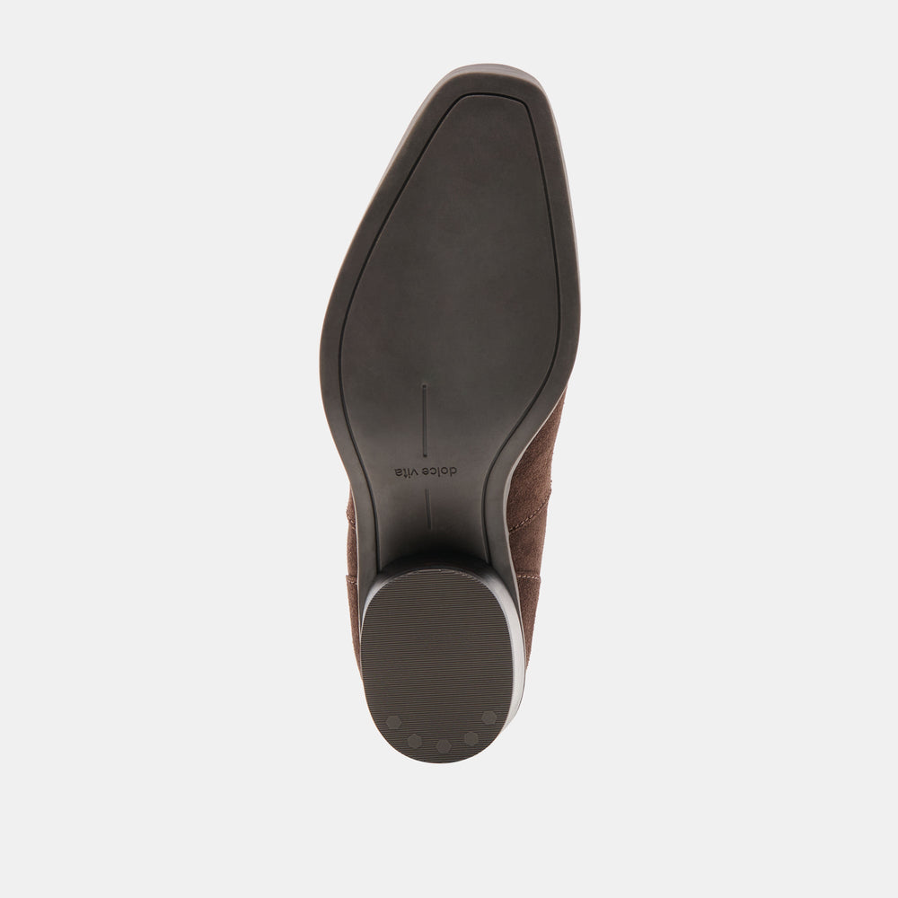 Faint H2O Waterproof Dk Brown Suede Booties | Dolce Vita Women