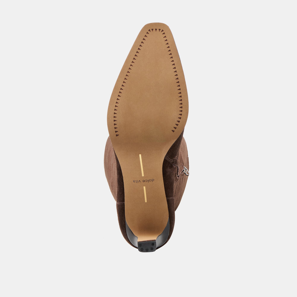 Emmi Dk Brown Suede Boots | Dolce Vita Women