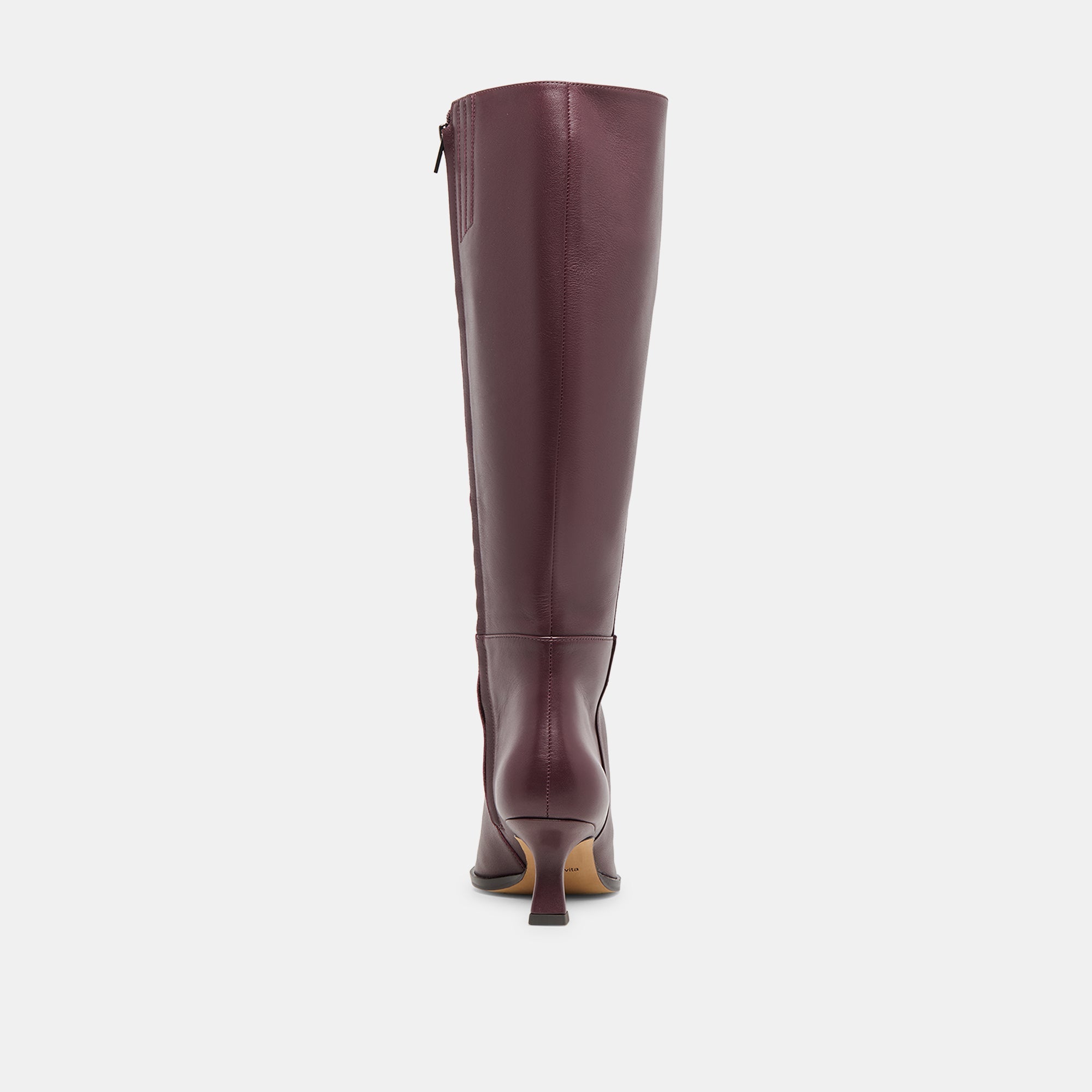 Auggie Wine Leather Wide Calf Boots | Dolce Vita Women