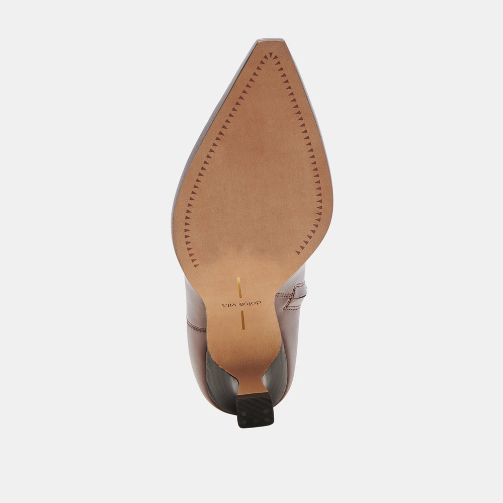 ARYA WIDE CALF BOOTS CHOCOLATE LEATHER | Women Dolce Vita