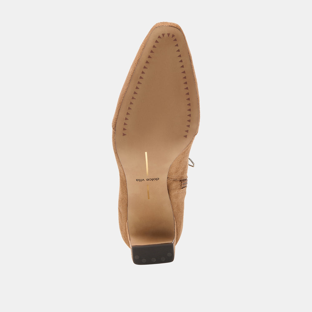 Anika Lt Brown Stella Suede Boots | Women Dolce Vita