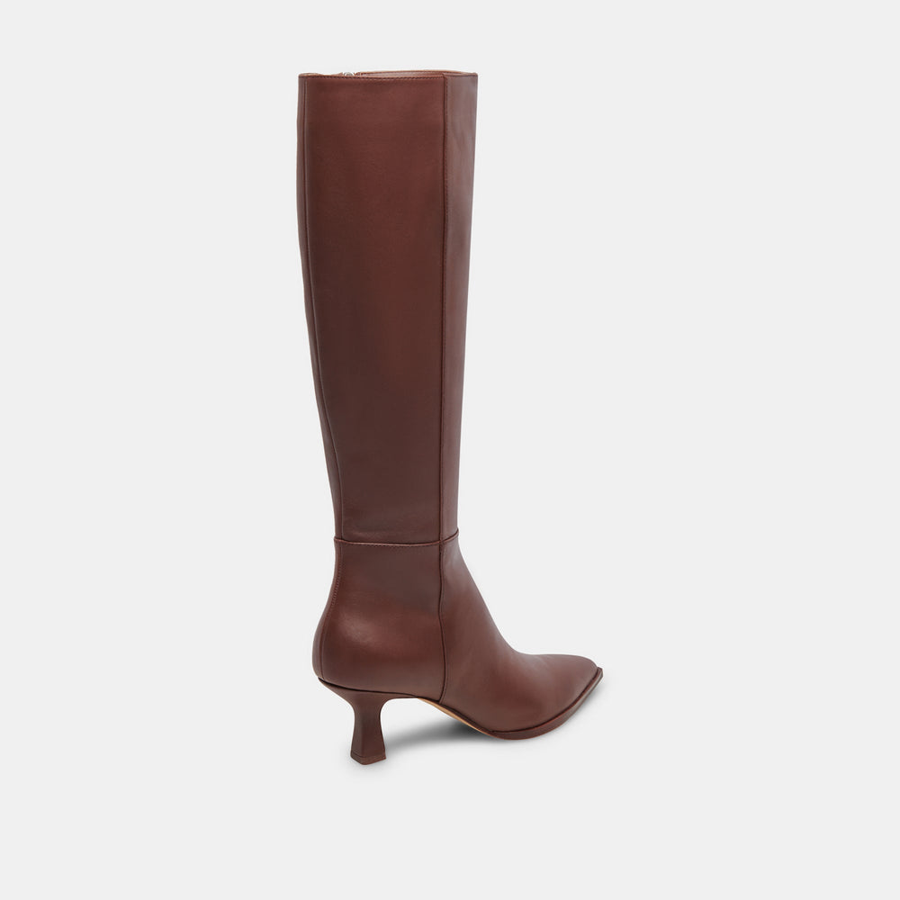 Auggie Extra Wide Calf Chocolate Boots | Women Dolce Vita