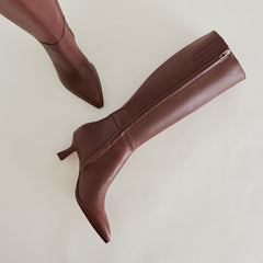 Auggie Extra Wide Calf Chocolate Boots | Women Dolce Vita