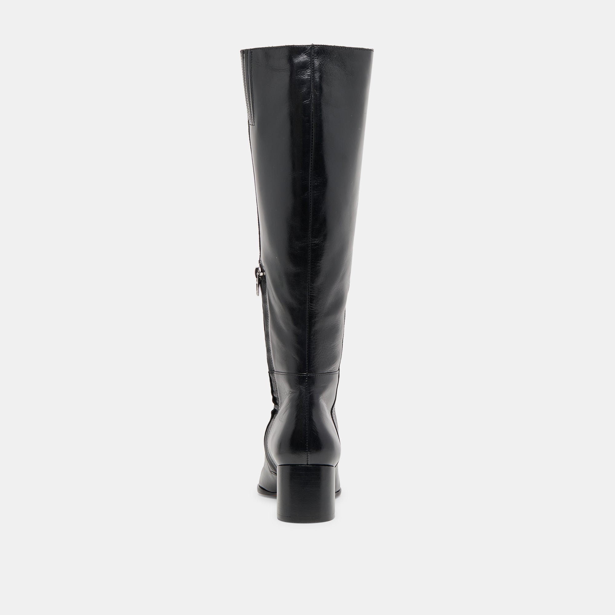 Kirson Black Leather Wide Calf Boots | Women Dolce Vita