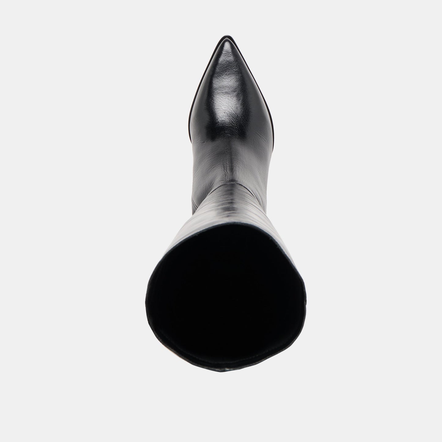 Kirson Black Leather Wide Calf Boots - Dolce Vita
