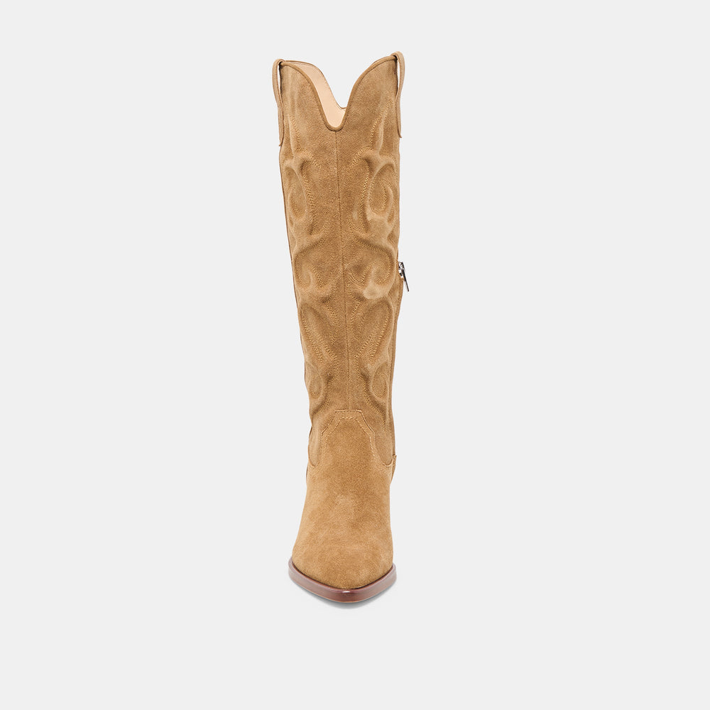 Mirla Lt Brown Suede Boots | Dolce Vita Women