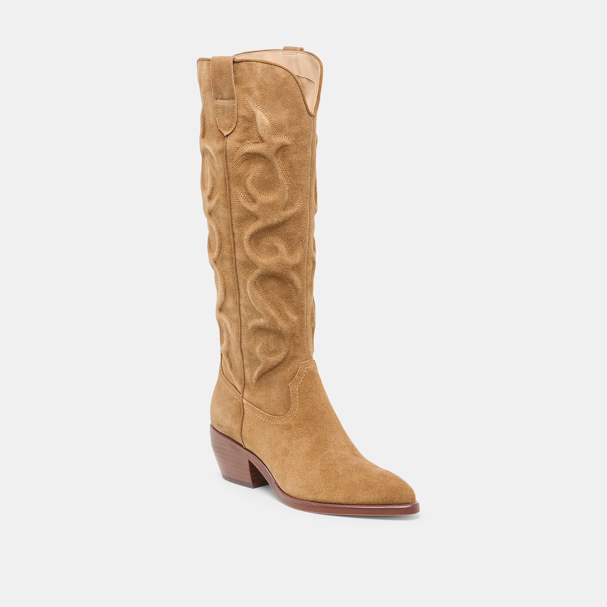 Mirla Lt Brown Suede Boots | Dolce Vita Women