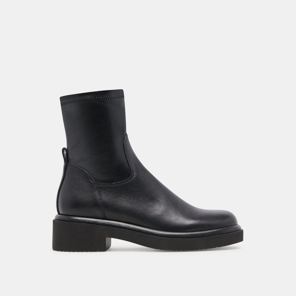 Simaya H2O Wide Black Leather Boots | Dolce Vita Women
