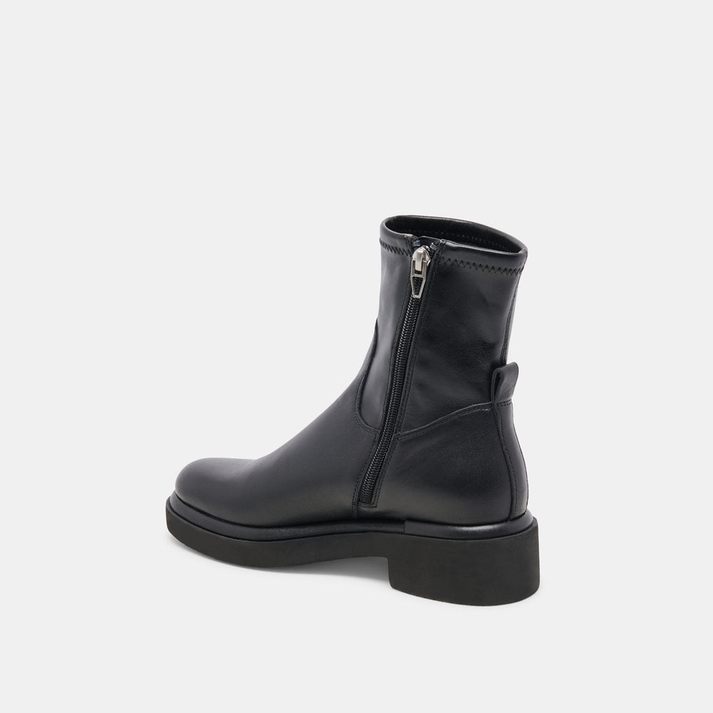 Simaya H2O Wide Black Leather Boots | Dolce Vita Women