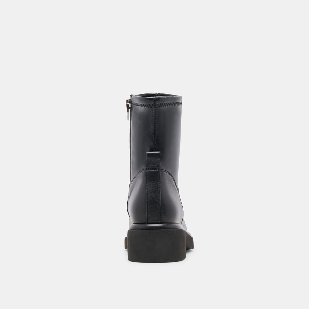 Simaya H2O Wide Black Leather Boots | Dolce Vita Women