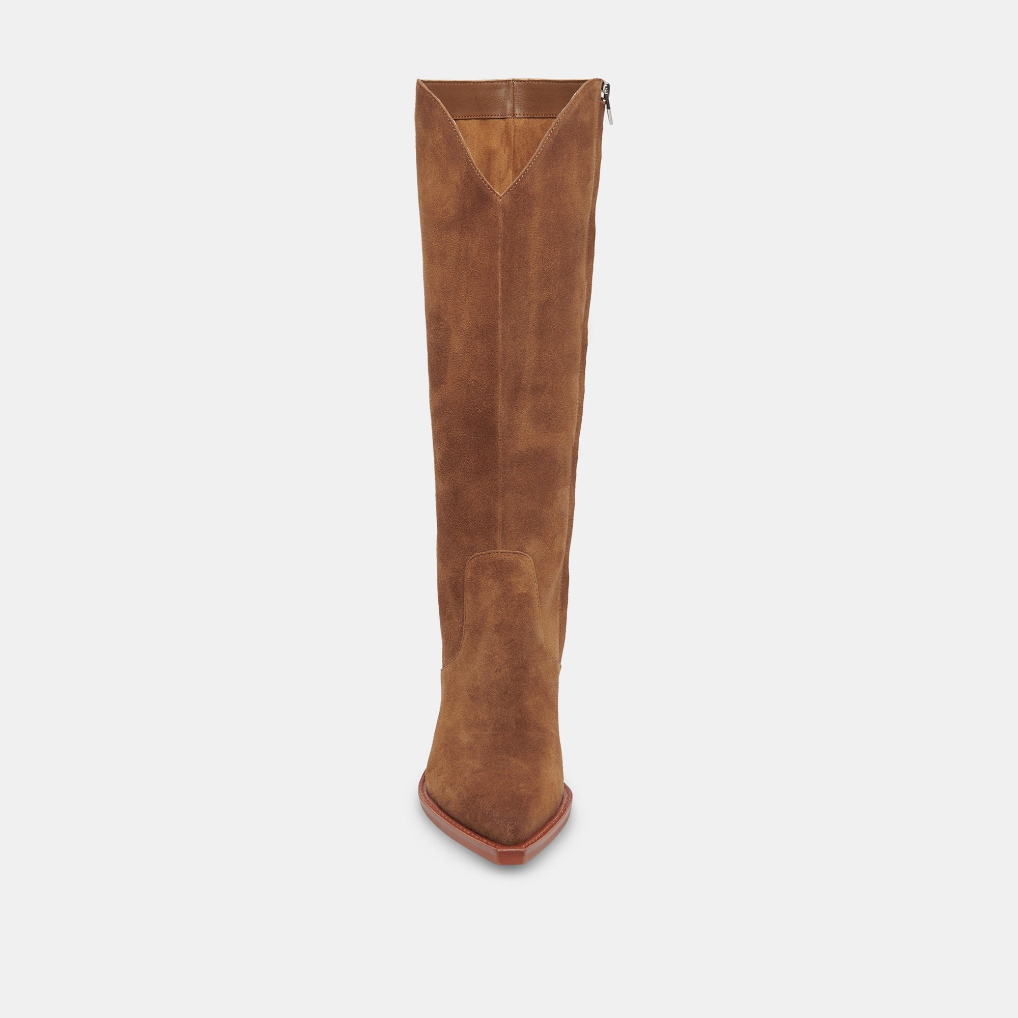 RAJ Wide Calf Boots Brown Suede | Women Dolce Vita