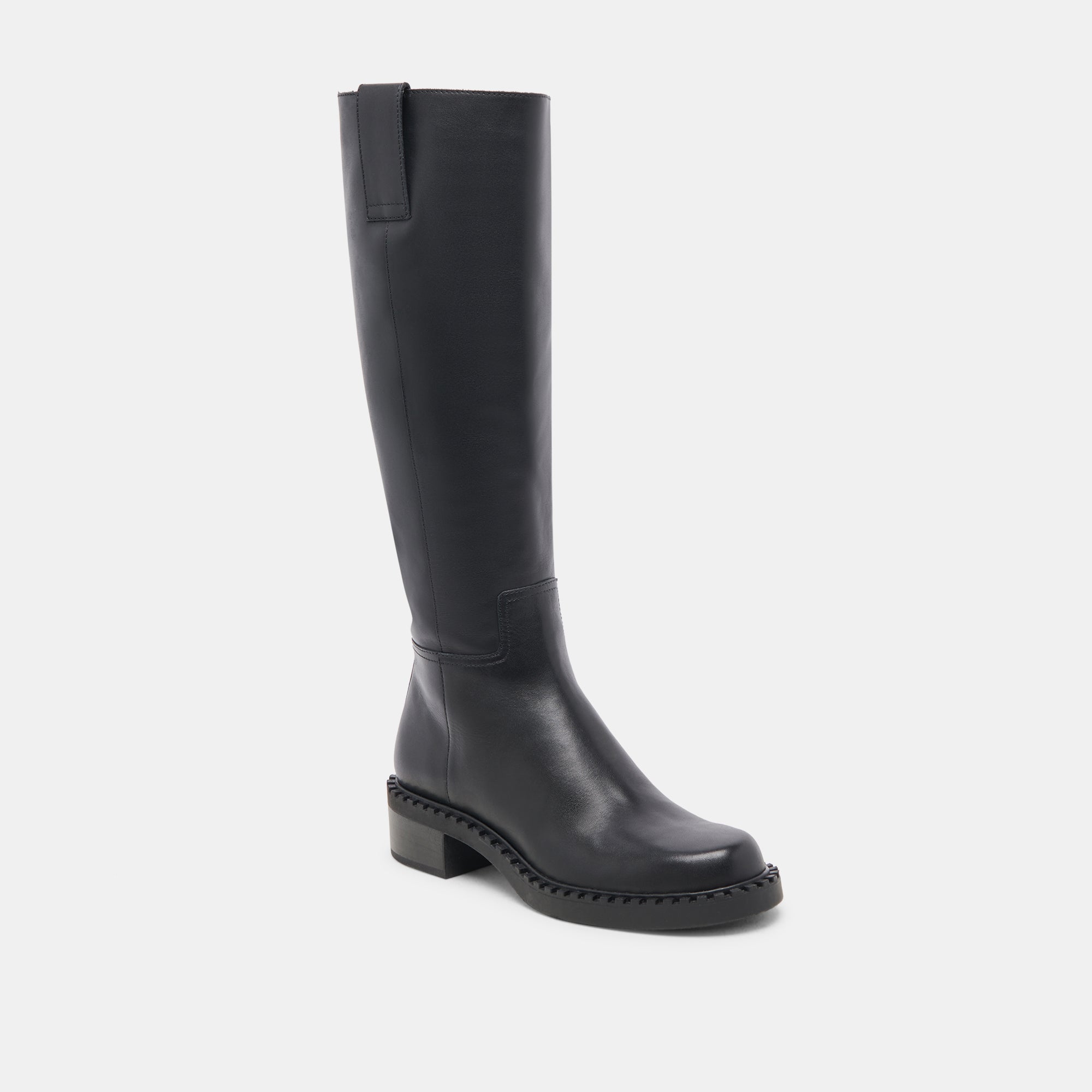 Glory H2O Waterproof Black Leather Extra Wide Calf Boots | Women Dolce Vita