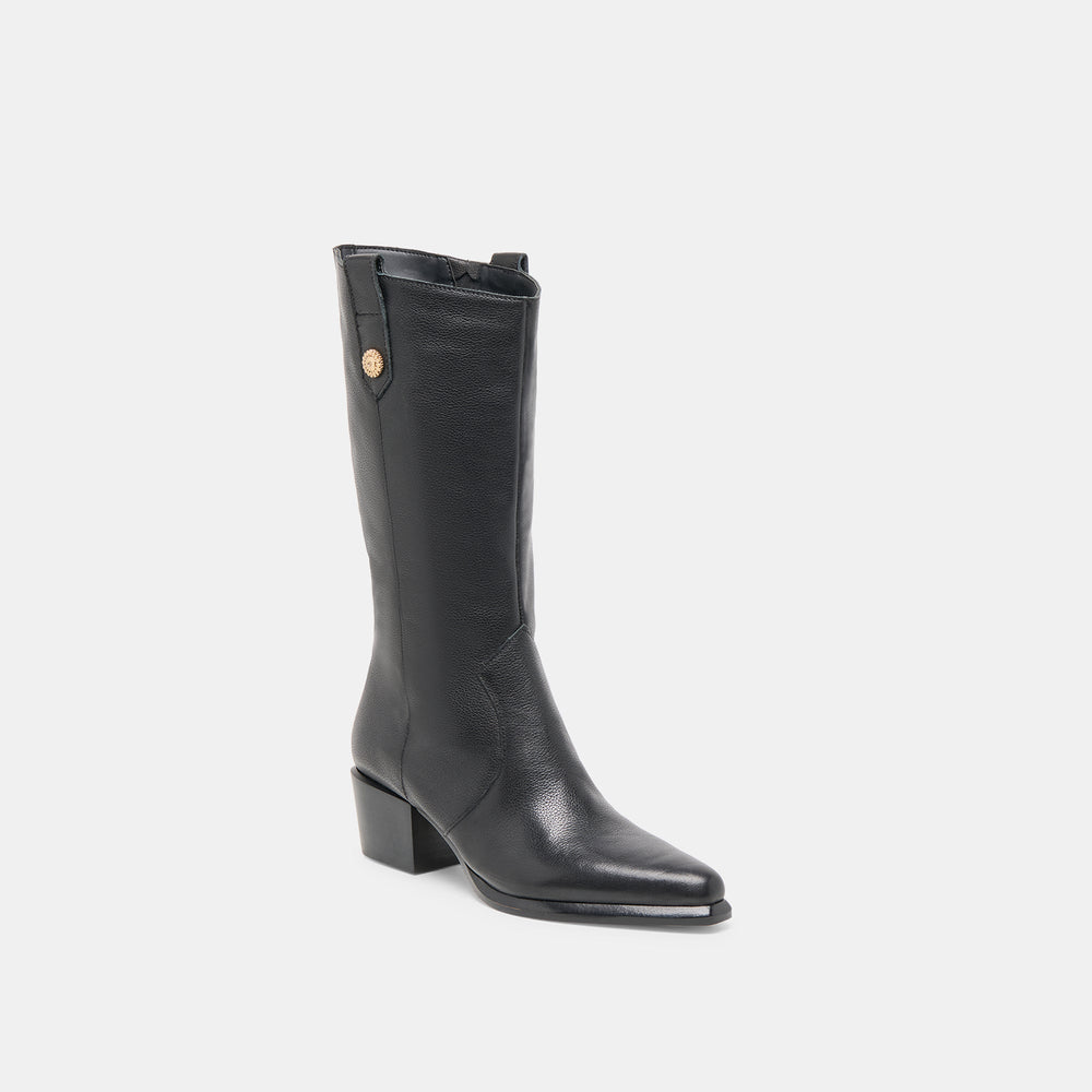 Vern Black Leather Boots | Dolce Vita Women