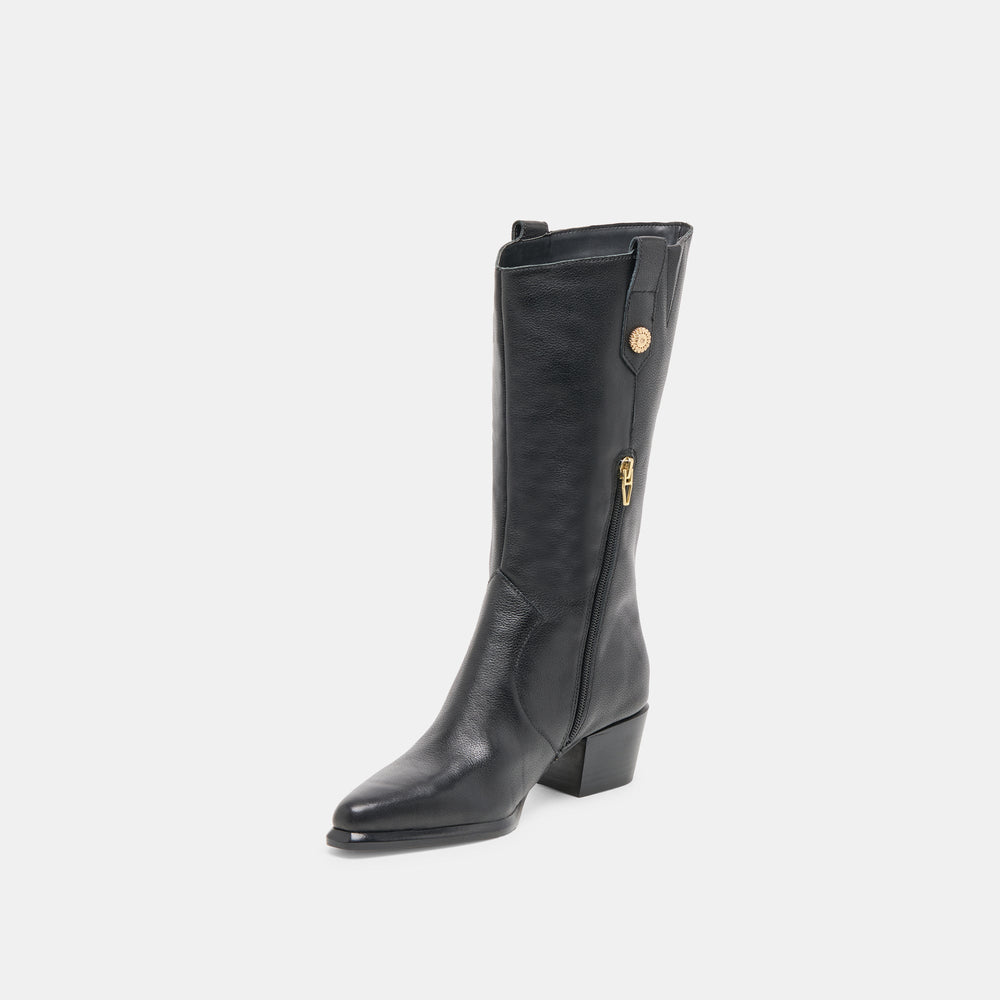 Vern Black Leather Boots | Dolce Vita Women
