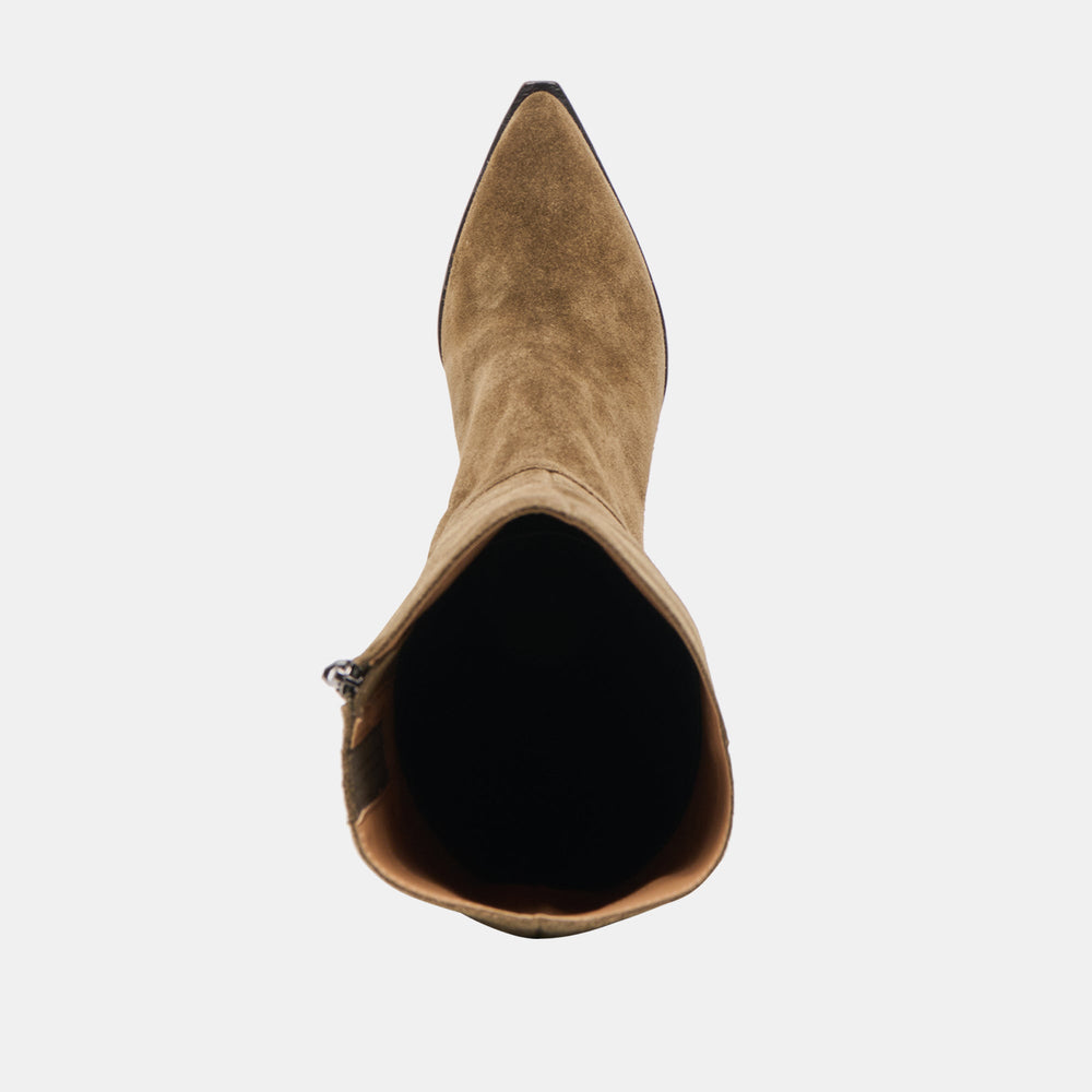 Auggie Olive Suede Boots | Women Dolce Vita