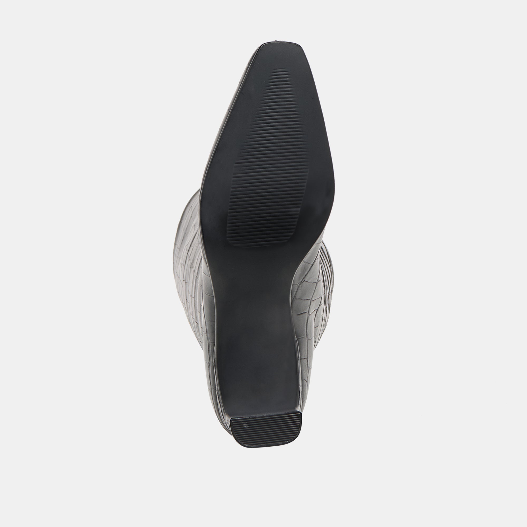 Trixi Noir Croco Embossed Leather Boots | Dolce Vita Women