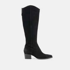Virona H2O Waterproof Onyx Suede Wide Calf Boots | Women Dolce Vita
