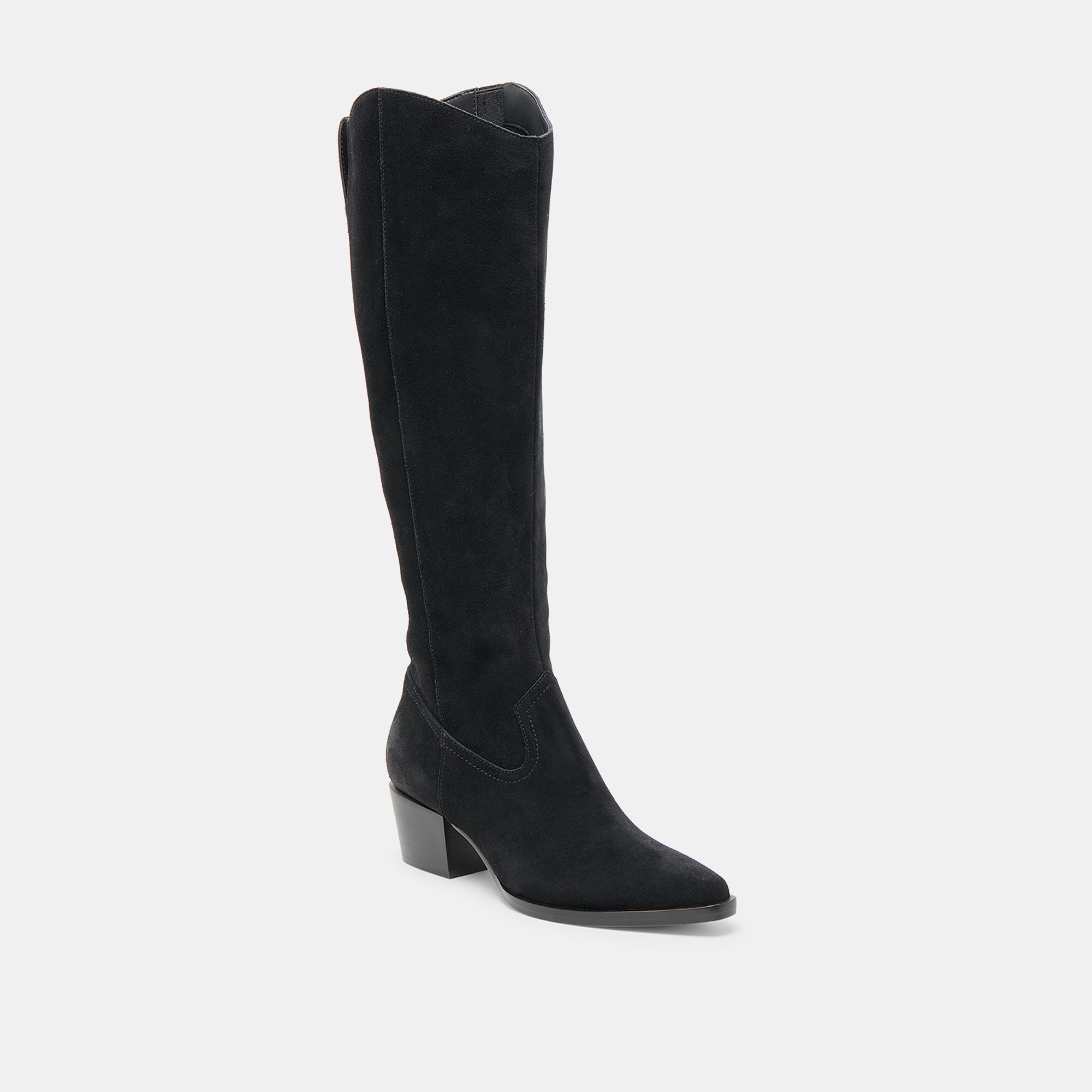 Virona H2O Waterproof Onyx Suede Wide Calf Boots | Women Dolce Vita