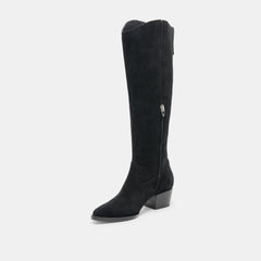Virona H2O Waterproof Onyx Suede Wide Calf Boots | Women Dolce Vita