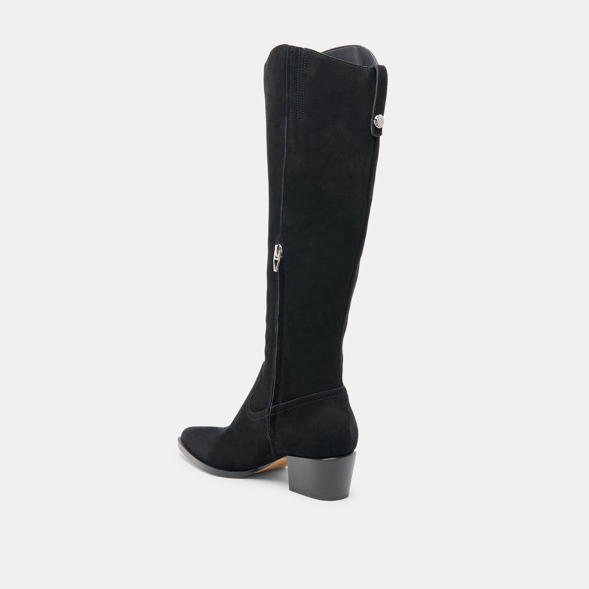 Virona H2O Waterproof Onyx Suede Wide Calf Boots - Dolce Vita