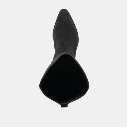 Virona H2O Waterproof Onyx Suede Wide Calf Boots - Dolce Vita